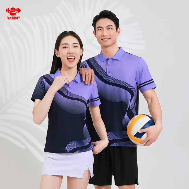 

Sportwear Badminton Table Tennis Pingpong New DIY Logo Team Quick Dry 24-25 Sports Shirt Tennis T-Shirt For Men Women Unisex