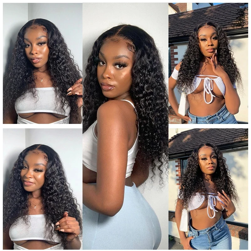 Yyong Hair 4 Bundle Deals Brazilian Water Wave Hair Extensions 8-26 Inch 100 Human Weave Natural Color Remy Can Be Dyed