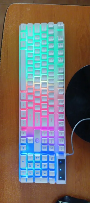 YINDIAO Keyboard Gaming Wired Laptop Desktops PC Computer Office Accessories Low Profile Gamer Keyboards With Numpad photo review
