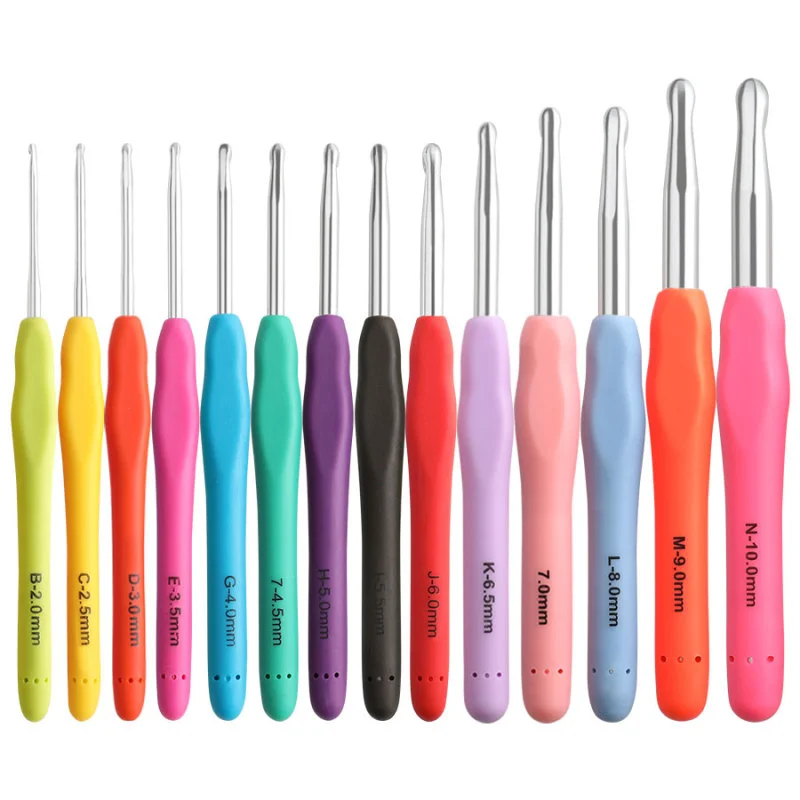 Aluminum Crochet Hook Set for DIY Crafts and Knitting Projects