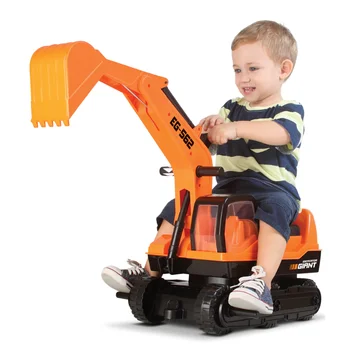 Trator Escavadeira Gigante Infantil Mini Veículo Trator Giant Escavator Roma Brinquedos
