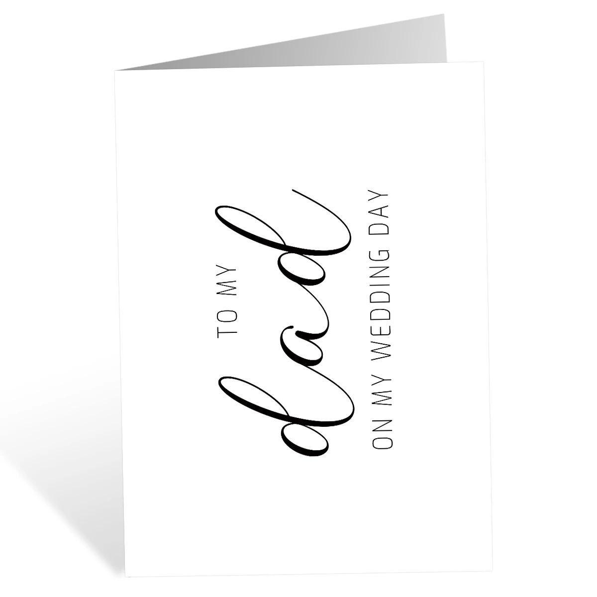 Greeting Cards To My Dad On My Wedding Day Card With Envelope Wedding Day Greeting Card for Father Thank You Cards for Dad from Bride or Groom