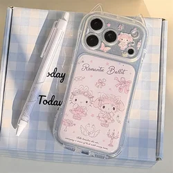 Adorable Cartoon Melody Protective Case - Anti - Fall, All - Inclusive Design - iPhone 15 (ZY511 - 1)