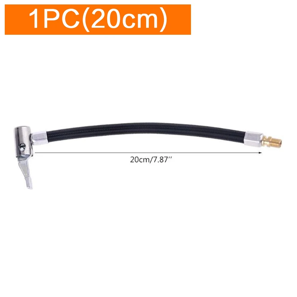 Car Tire Inflator Hose with Locking Air Chuck - Inflatable Air Pump Extension Tube Adapter