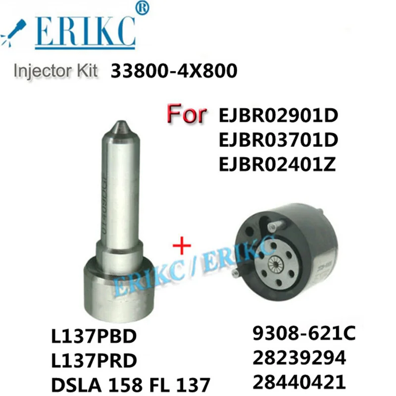 

Комплект насадок для ремонта аккумуляторной топливной системы 33800-4X800, сопло L137PBD L137PRD, клапан 9308-621C 28239294 28440421, инжектор для KIA HYUNDAI 33801-4X810