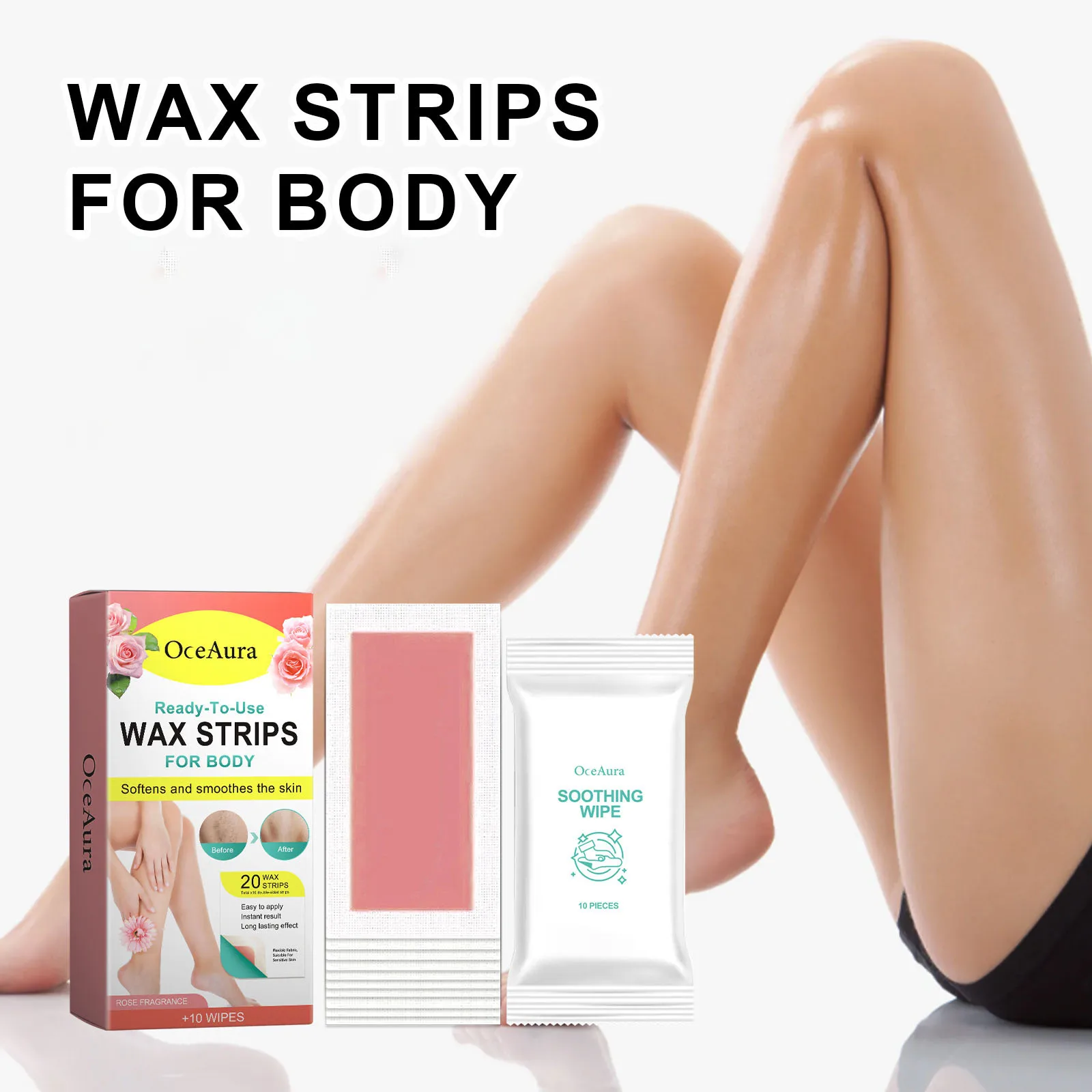 Armpit Depilatory Remove Underarm Legs Private Parts Body Hair Growth Inhibitor Smoothing Mild Painless Eliminate Hair Wax Paper 4