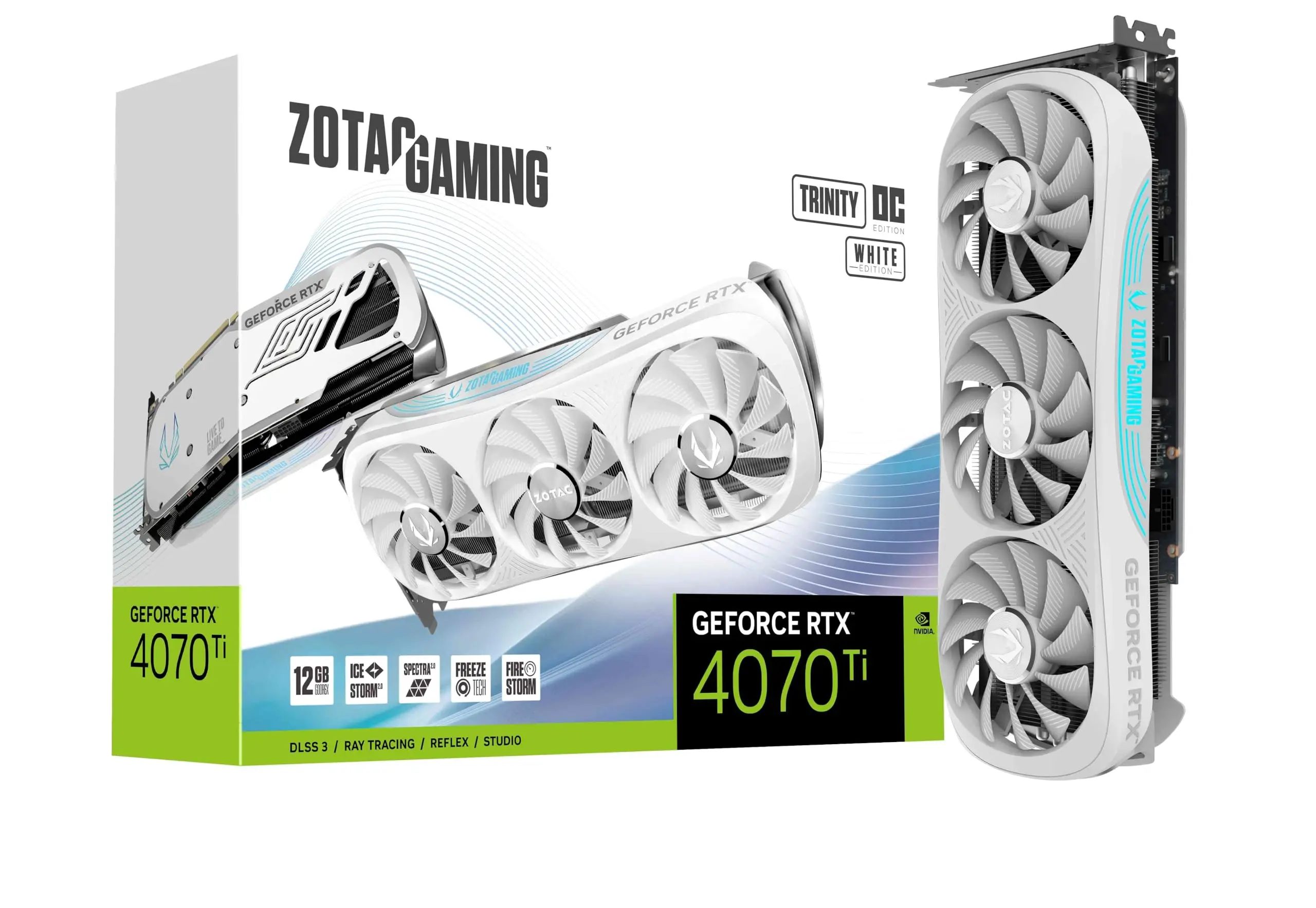 

Новый ZOTAC Gaming GeForce RTX 4070 Ti Trinity OC белая версия