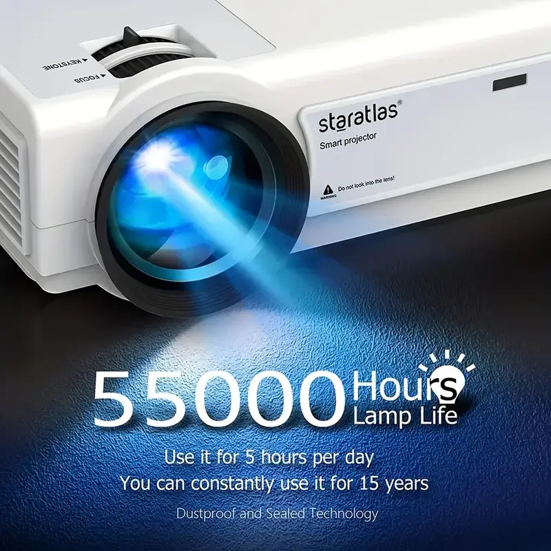 Mini Projector 4k HD 1920*1080P for Home Outdoor