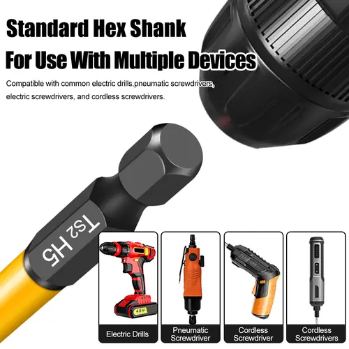 Allen Wrench Drill Bit Hex Driver Bits Set 50/100/150mm H1.5-H10mm with Magnetic Grip and Slip Design for Secure Screw Holding - Image 3