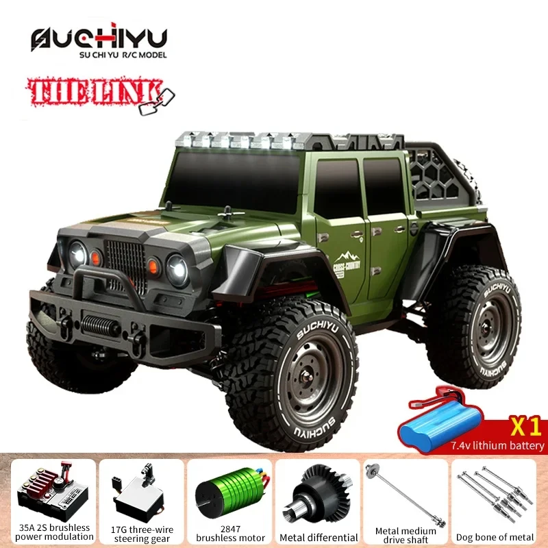 

SCY16104 Pro Brushless RC Car 1/16 RC Truck with High Speed Max 70km/h 4 Channels Remote Control Truck 4WD RC Cars for Adult Boy