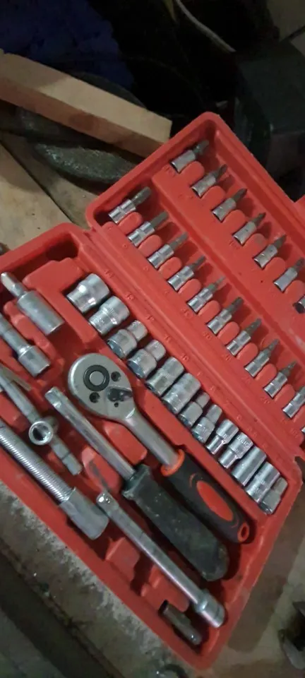 Kit Chaves Jogo Catraca Reversível Soquetes 46 Peças + Maleta photo review