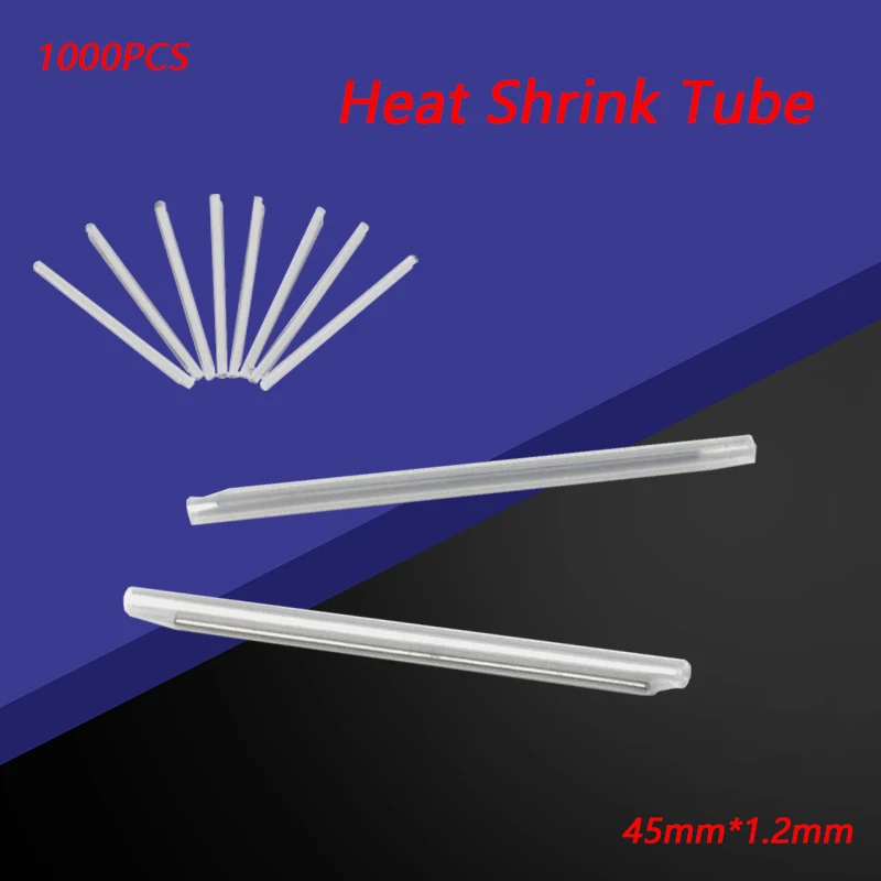 

1000pcs/Lot Fiber Cable Protection Sleeves 45mm*1.2mm FTTH Heat Shrink Splice Protector