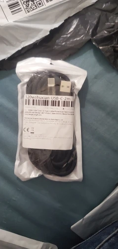 120W USB Phone Super Fast Charging Cable With LED Display 100W Type-C To Type-C Data Cord photo review