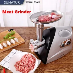 SUNATUR Electric Meat Grinder Blood Sausage Kitchen Machines Food Processor 700W Chopper Electric Food Crusher Kitchen Appliance