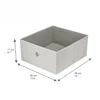 HEFPTURE 3-Drawer Nightstand – Fabric Side Table Storage Tower with Wheels, Compact Dresser Chest for Bedroom or Office 4