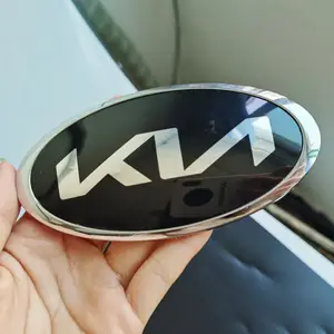 Kia emblem logo badge 18,5 х9,5 cm emblem badge label logo - AliExpress