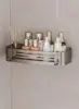 Aluminum Bathroom Shelf Organizer with Towel Bar, Hooks, and Storage – 4 Configurations, Rust-Resistant and Strong 3
