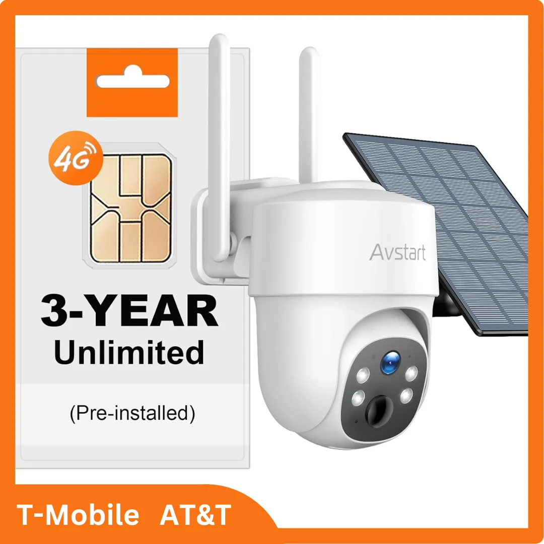 Unlimited Data Solar Outdoor Security Camera Bundle