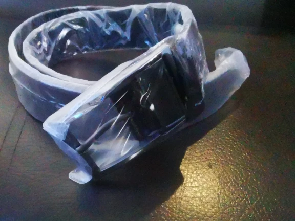 MIDNIGHT SOVEREIGN™ – Black Buckle Genuine Leather Belt photo review