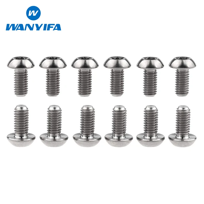 Титановый болт Wanyifa M5x10/12 мм, 12 шт., винты Torx T25 для горного ...