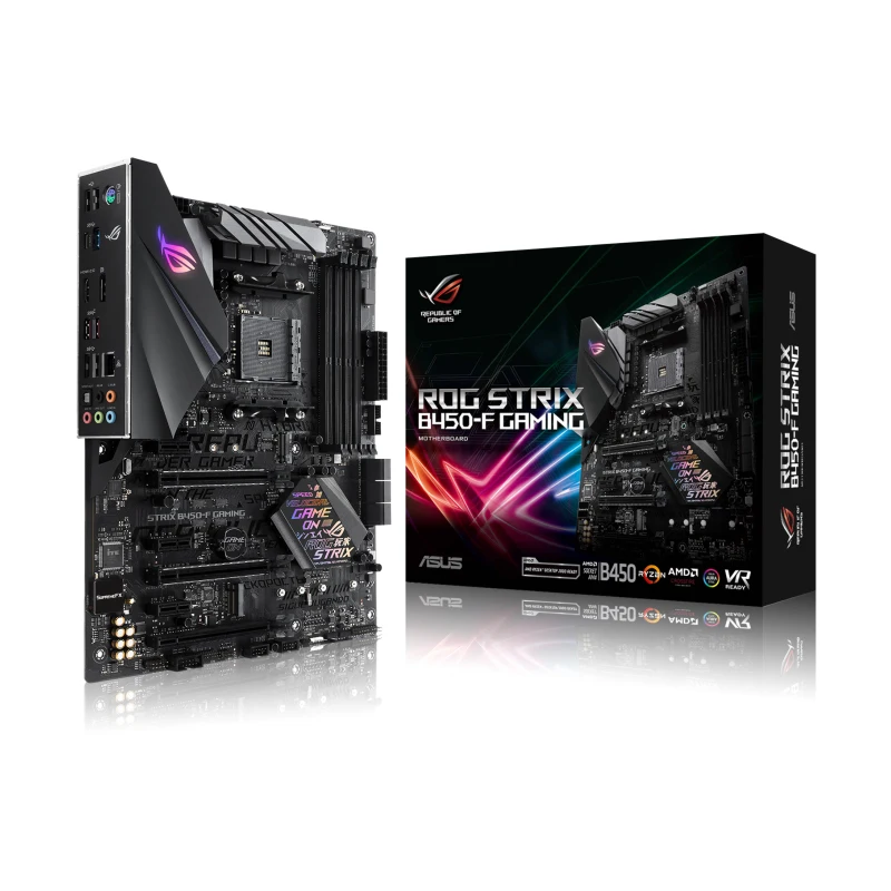 Nuova Scheda Madre Asus Republic Of Gamers Strix B450-F Gaming Am4 Atx