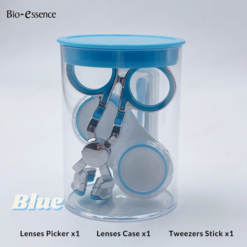 1 Set Contact Lenses Case Tweezers Stick Contacts Lens Picker Durable Plastic Portable Contacts Lens Pick&Wear Tools
