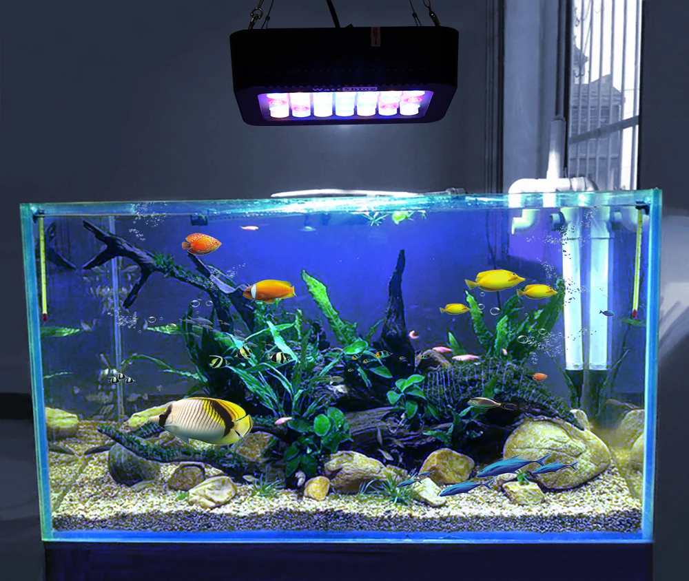 Dimmer Aquarium Light 3 Mode Lighting 140W Marine Coral Lights Aquarium Led Lamp Fish Tanks And Aquariums Fishbowl Accessories