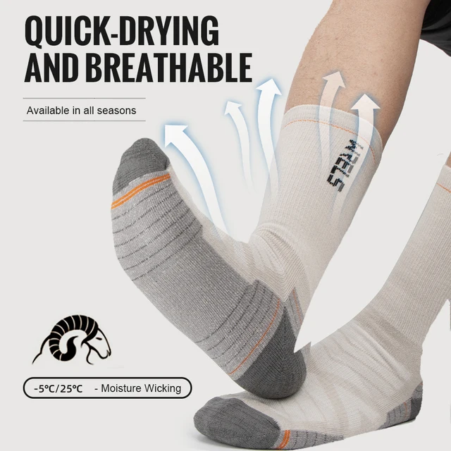 WRELS chaussettes en laine mérinos chaussettes de course de randonnée doux léger Absorption des chocs amortissement mi-mollet respirant cheville chaussettes de cyclisme 5 WRELS chaussettes en laine mérinos chaussettes de course de randonnée doux léger Absorption des chocs amortissement mi-mollet respirant cheville chaussettes de cyclisme 5