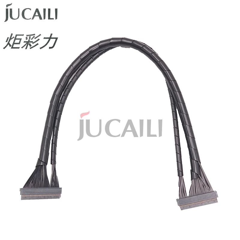 

Jucaili 2 шт. 60pin головка кабеля 45 см для Starfire SG1024 MC/SA2C/MA2C печатающая головка 7pl 10pl 25pl для струйного принтера