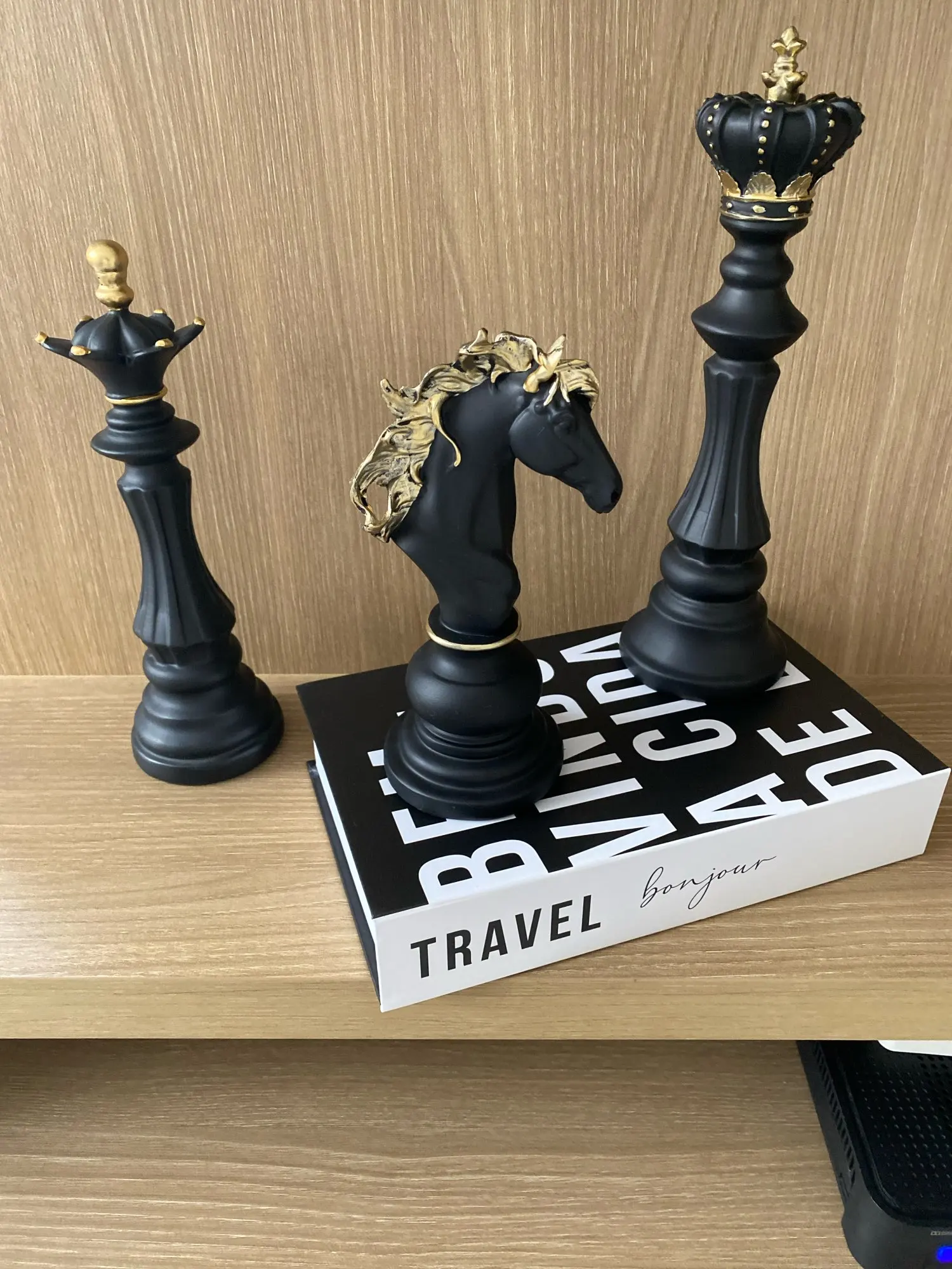 Elegant Chess Resin Figurines - King, Queen, Knight Decor Set photo review