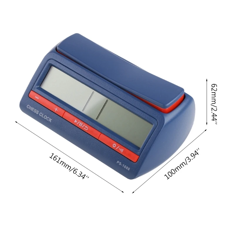 Chess Timer Professional Advanced Chess Digital Timer Chess Clock I-go Count Up Down Alarm Board Game Clock Stopwatch Competition Hour Meter
