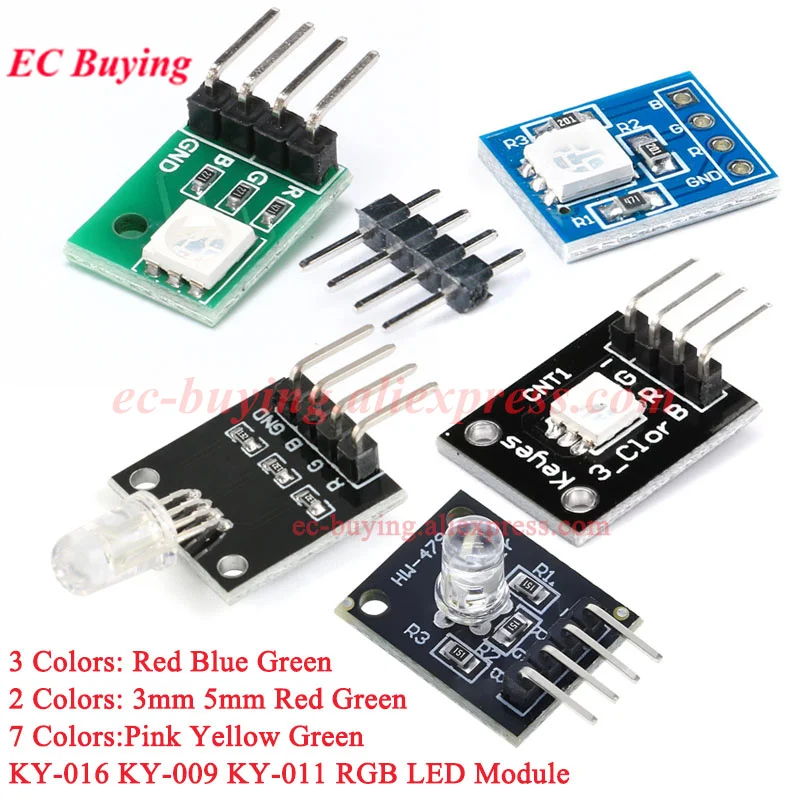 1-10 Stück 3 2 7 Farben RGB SMD LED-Modul Vollfarbig 5050 PWM Bi-Tri-Color DIP Diode Blinkende Intelligente Elektronik für Arduino MCU