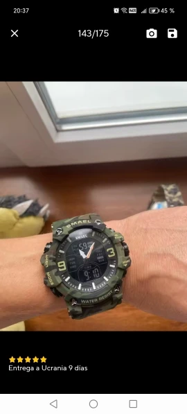 Relógios militares masculinos, relógio esportivo à prova d'água, despertador, tempo duplo, relógios de pulso digitais 8049b, relógios militares photo review