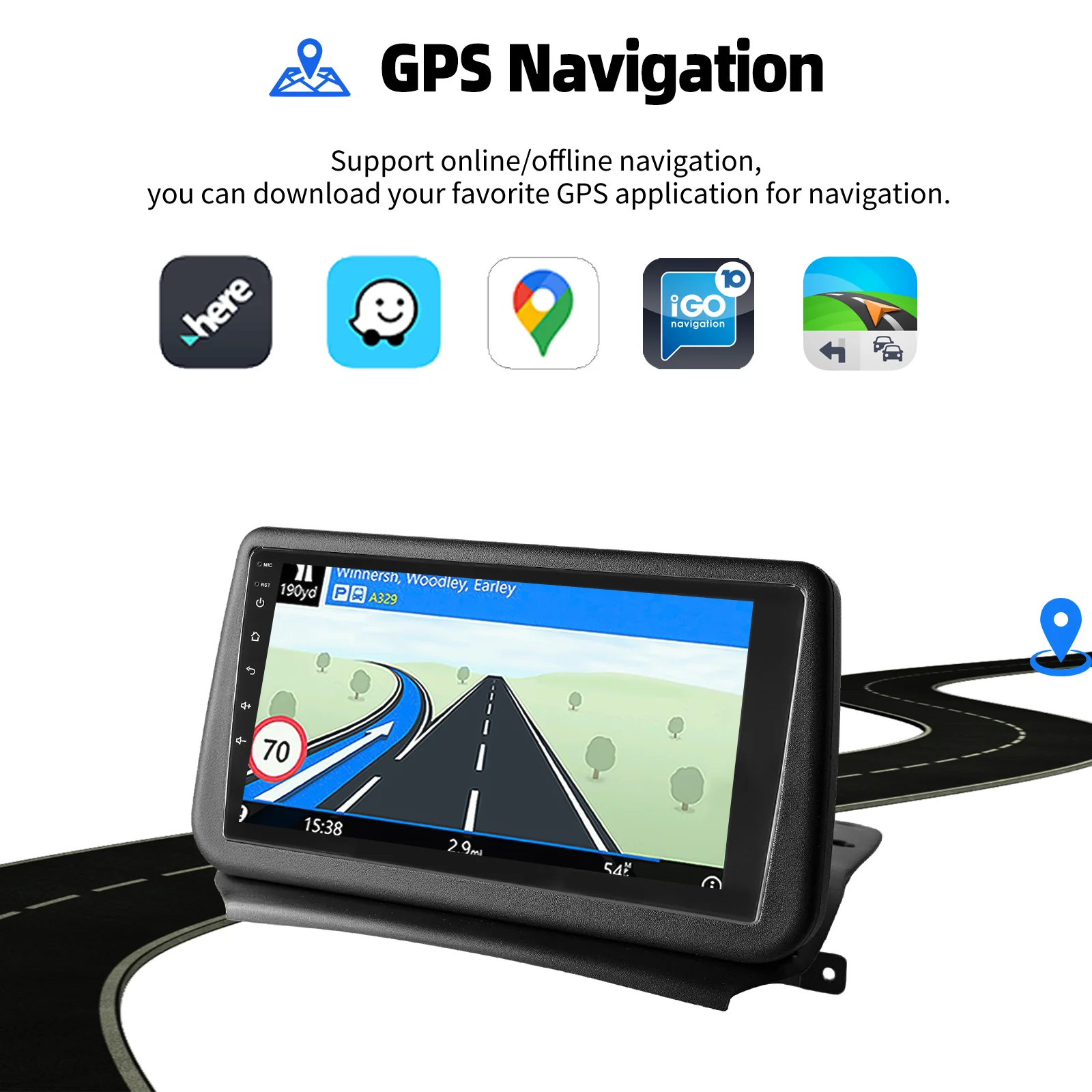 ESSGOO 9 Zoll IPS Touchscreen GPS Navigation Für Opel/Vauxhall Zafira Tourer C 2011-2016 Autoradio Android auto Android 15 Apple Carplay WIFI Bluetooth FM USB Spiegellink ASP-Sound – Detail 9