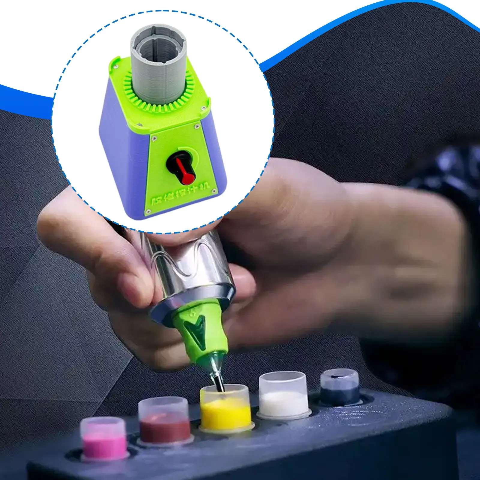 전기 페인트 쉐이커 5V 미니 믹서, 미니어처 취미 모델 아크릴 색소용 효율적인 혼합 도구, 공예 및 미술 용품용