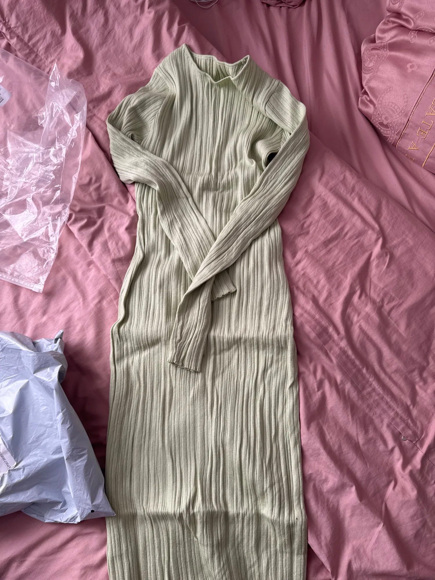 Lace-Up O-Neck Sweater Dress for Elegant Office Style photo review