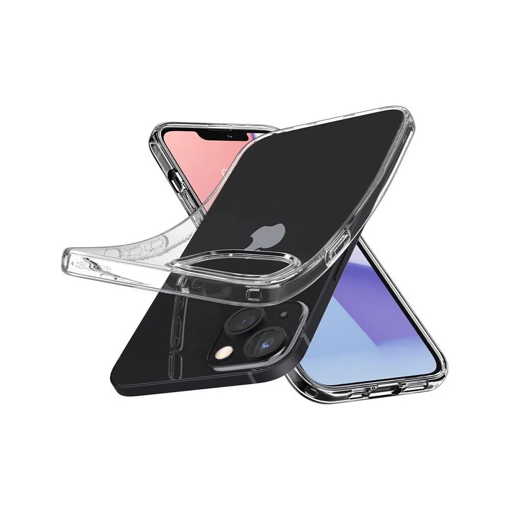 Funda Spigen Crystal flex (acs03557) para iPhone 13 (transparente) flexible  slim TPU