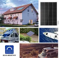 Module solaire monocristallin ECO-WORTHY, panneau solaire 170 W, 12 V, idéal pour la charge de batteries 12 V pour caravanes, jardins, camping-cars, bateaux et toits de maisons 7