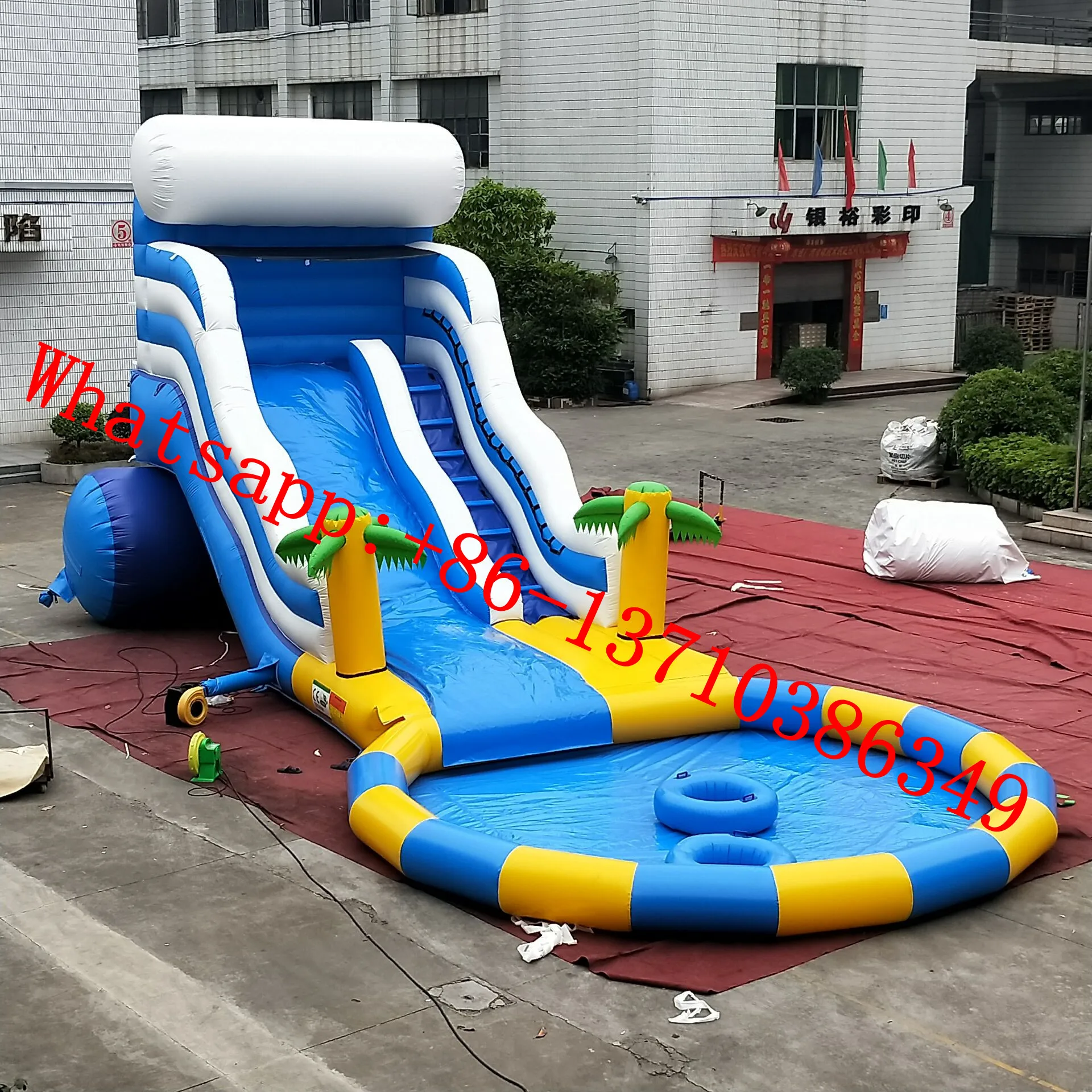 

Commercial Grade Inflatable Large Pool Slides For Sale