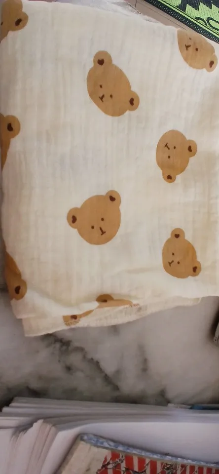 Cotton Muslin Baby Receiving Blankets for Girls and Boys Newborn Muslin Swaddle Blanket Bedding Infant Bath Towel Baby Items photo review