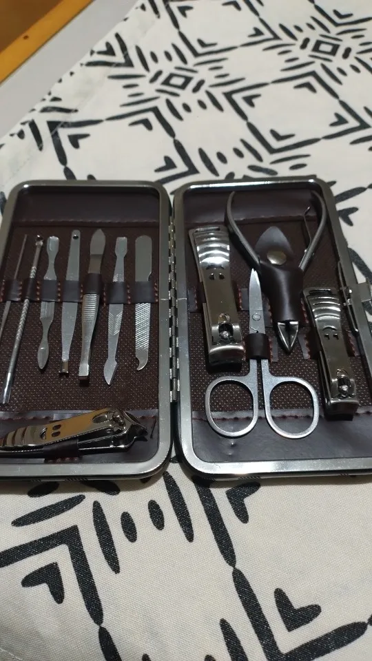 Kit Cortador De Unha Manicure Portatil Estojo Pinca Tesoura photo review