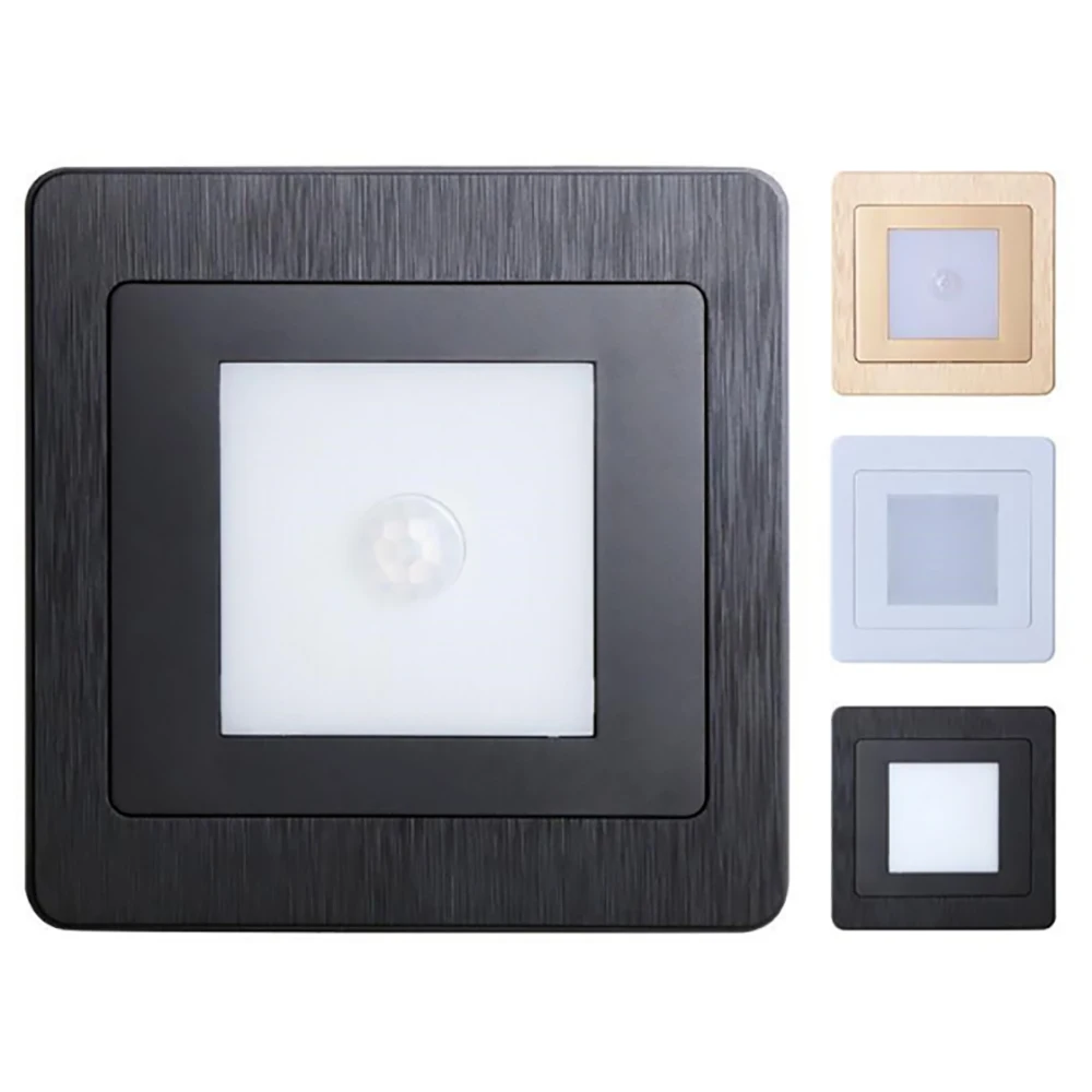 Wall Lamp Light Control+PIR Motion Sensor Stair Lights Led Footlight For Living Room Foyer Bedside Indoor Lighting 220V