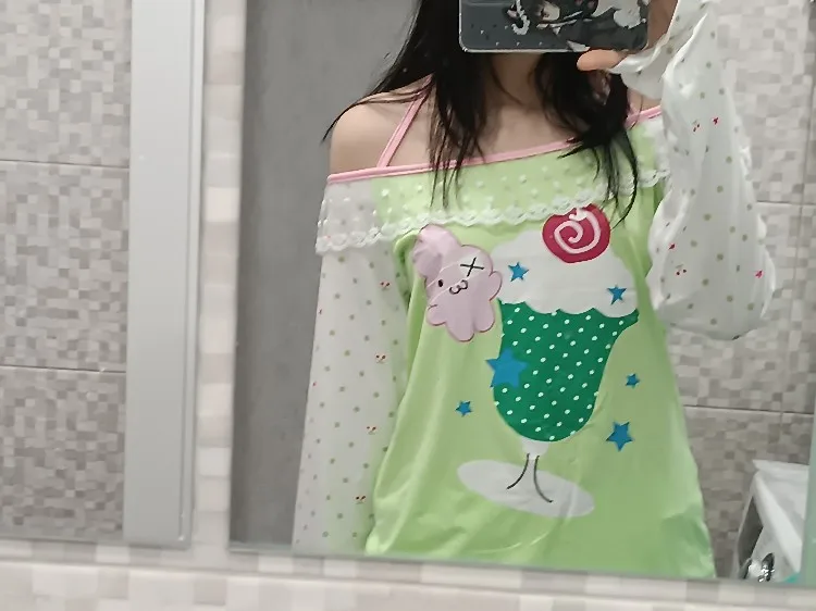Kawaii Lime Shirt - Harajuku Aesthetic photo review