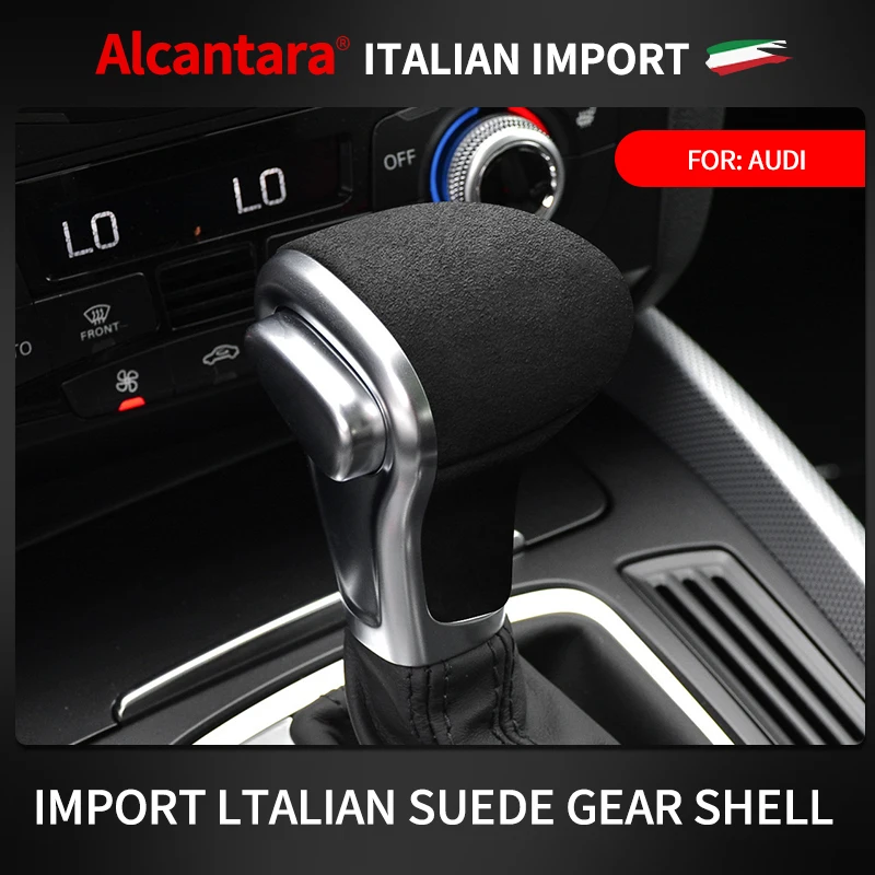 

Alcantara Wrap For Audi A4l/A6l/A5/A6/A7/Q5/Q7/S6/S7 09-18 Car Gear Shift Knob Cover Trim Sticker Interior Mouldings Accessories
