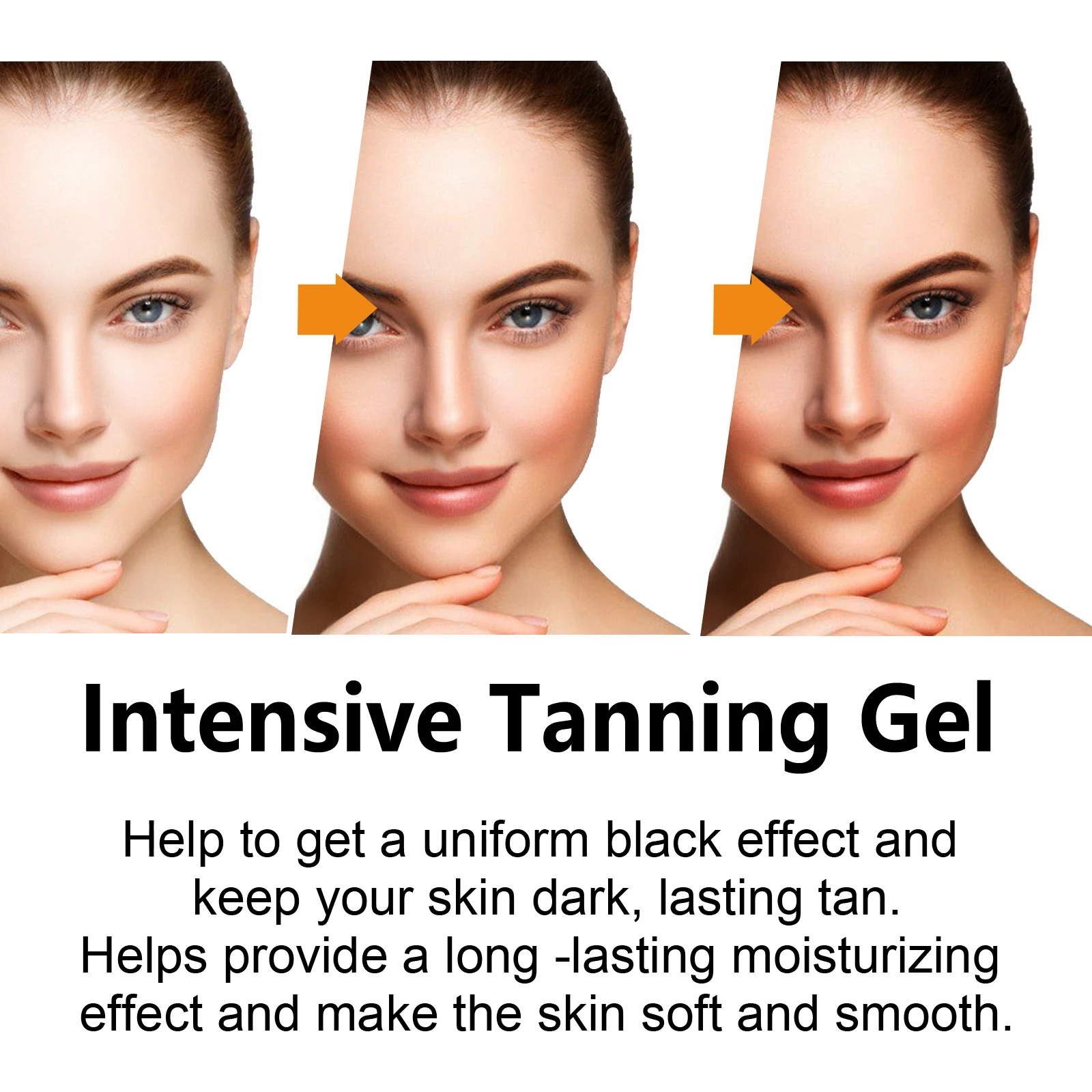 EELHOE Intensive Tanning Gel Summer Outdoors Beach Tanning Bronze Wheat Skin Non-greasy Lasting Moisturizing Gentle Tanning Gel