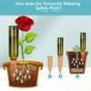 3PCS Automatic Drip Irrigation System Self Watering Spike Ceramic for Flower Plants Greenhouse Garden Auto Water Dripper Device 4
