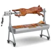 Camping Rotisserie Grill 176LBS Capacity 25W Motor Small BBQ Charcoal Roaster 51'' 2 in 1 Pig Lamb Cooking Tool 1