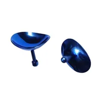 Corneal Shields – Stainless Steel Eye Protectors 26x17mm for Laser Procedures (2 Pcs, Blue) 2