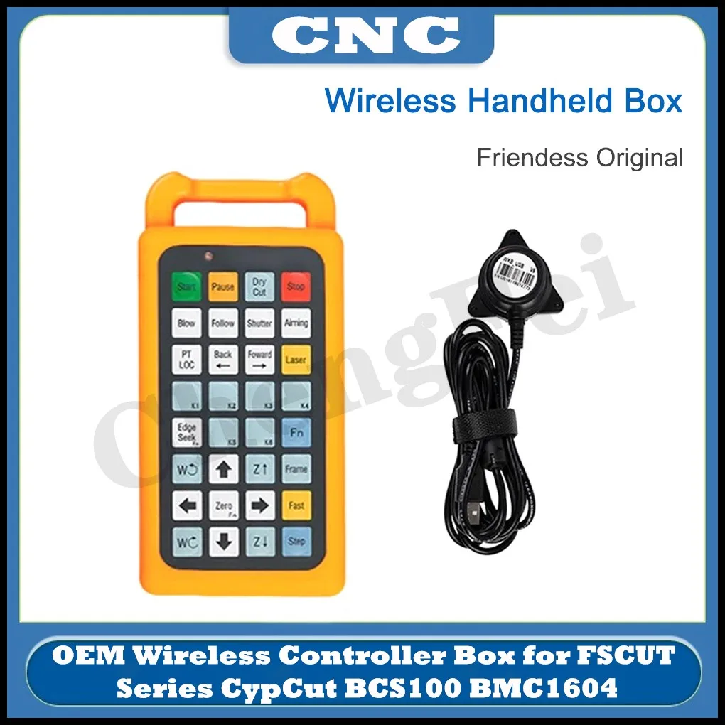 

CNC FSCUT Fiber Laser Machine Control System OEM Wireless handle Box for Friendess FSCUT FSCUT2000C CypCut BCS100 BMC1604