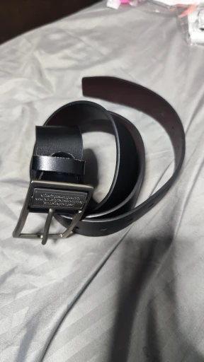 MIDNIGHT SOVEREIGN™ – Black Buckle Genuine Leather Belt photo review